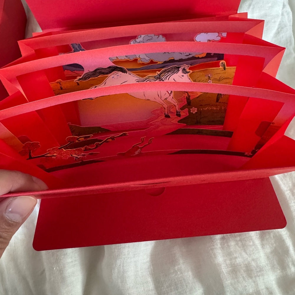 Hermes 2026 Year of the Horse Pop-Up Card